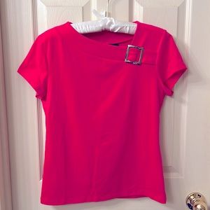 New York & Company Short Sleeve Blouse - Size Small